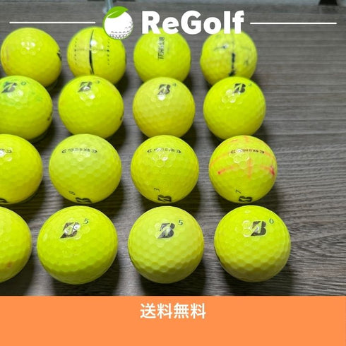 【中古】 【送料無料】 ロストボール ブリヂストン ツアーB TOUR B XS イエロー 2024年モデル 20球 ぉ試ランク ゴルフボール リゴルフ